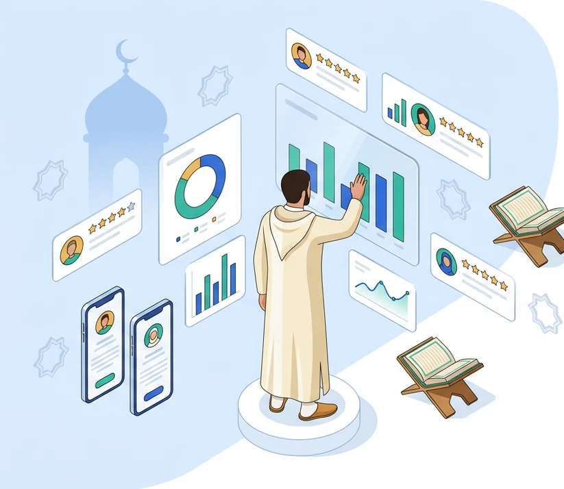 لوحة تحكم منصة حلقاتي لإدارة مدارس تحفيظ القرآن الكريم